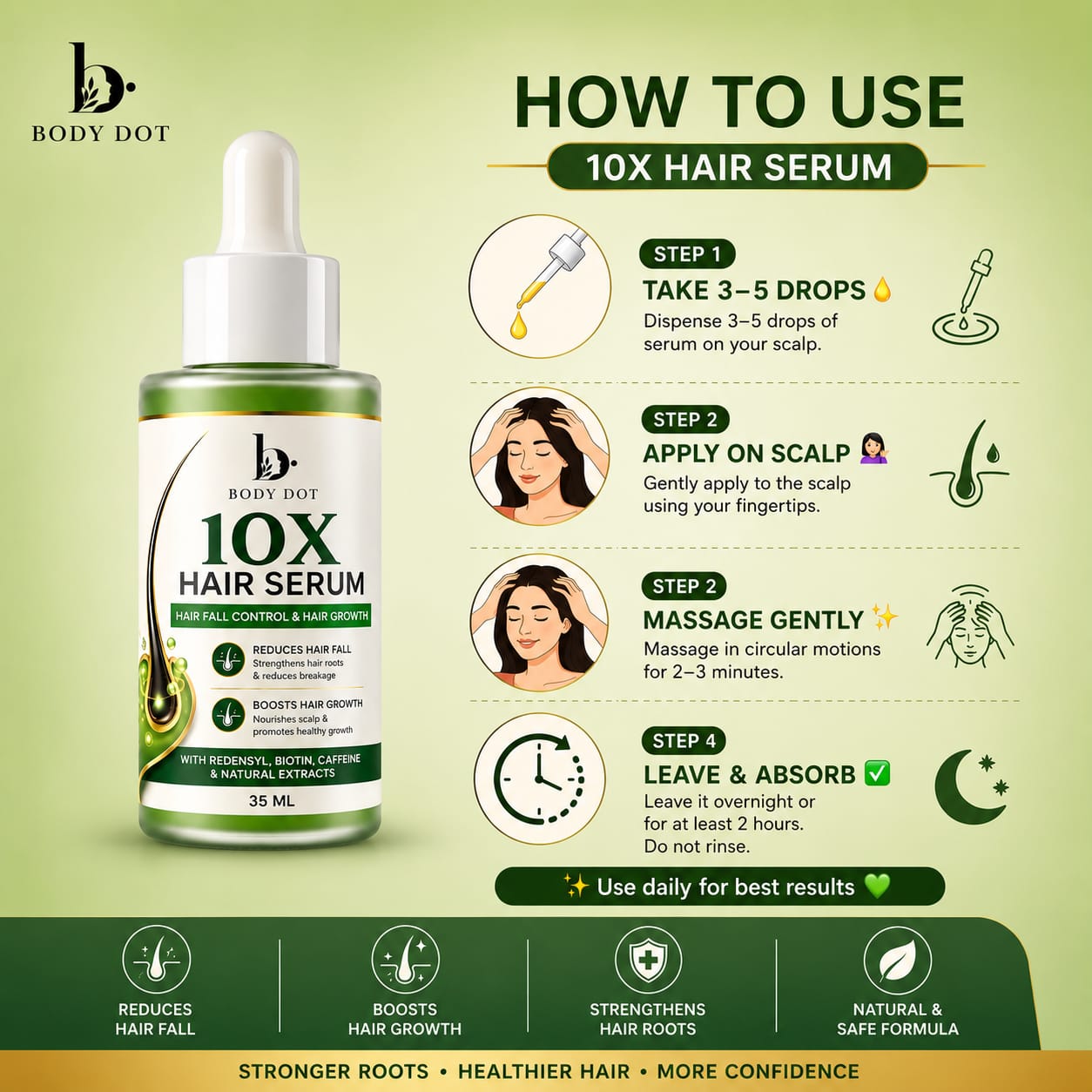 10X HAIR SERUM BODY DOT 35 ML
