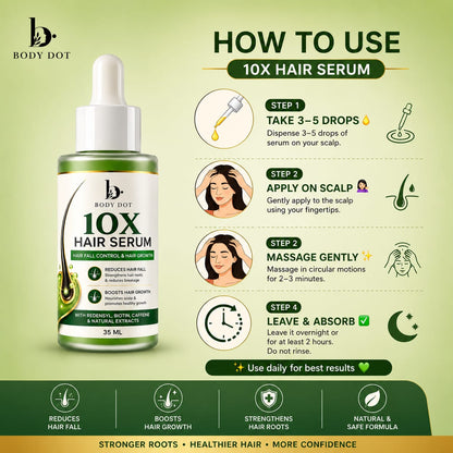 10X HAIR SERUM BODY DOT 35 ML